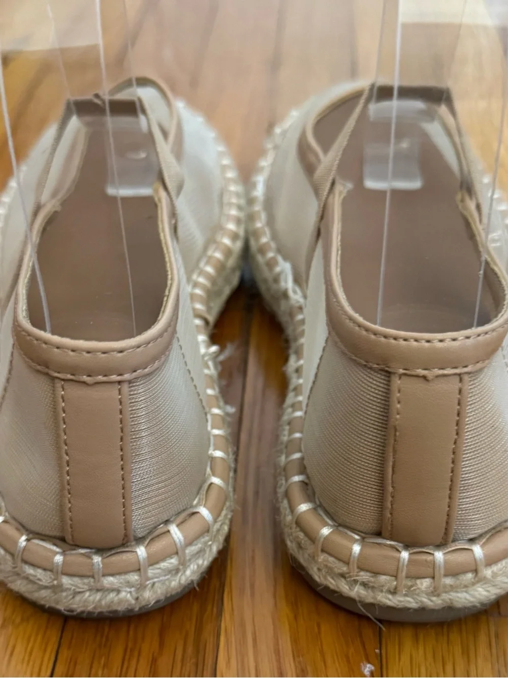 Universal Thread Joa Beige Espadrille Mary Jane Flats Slip-On siz 5 quiet luxury